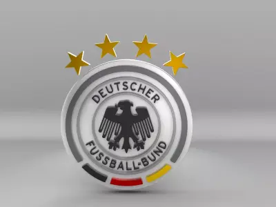 Germany National Soccer Team Logo 3D model