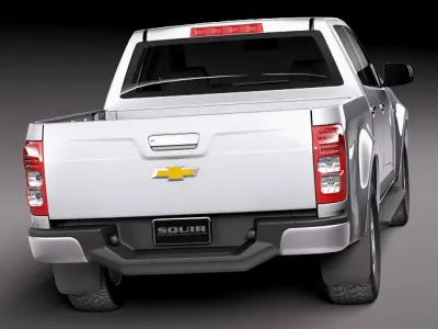 Chevrolet Colorado 2012 Double Cab 3D model