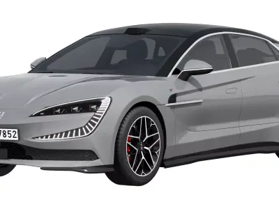 BYD YangWang U7 EV 2025 3D model