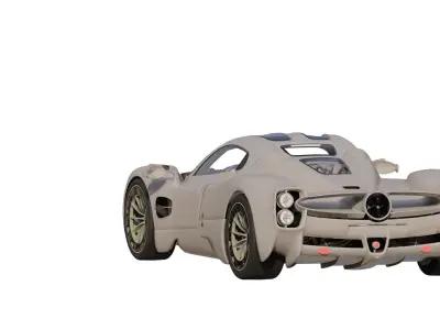 Pagani Utopia with interior  3D model