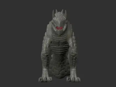 The Dread jaw Grimmsaurs Zbrush Project File 3D model