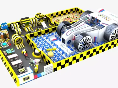 Racing Indoor Playground 3D model