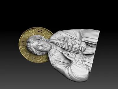 Jesus Christ Blessing cnc  3D print model