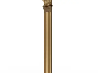Collection of Columns 02 Low-poly 3D model