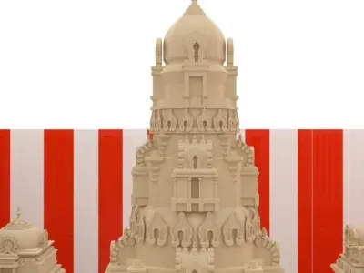 indian Temple 3D model