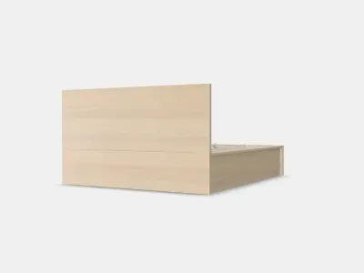 MALM Ottoman Bed 4 Low-poly 3D model