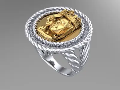 Queen on the Ring 3D print model