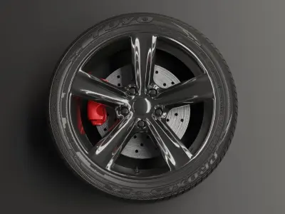 Dodge Challenger SRT Hellcat 3D Model 3D model