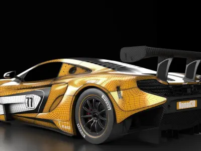 McLaren F1 650S GT3 Hyper car  3D model