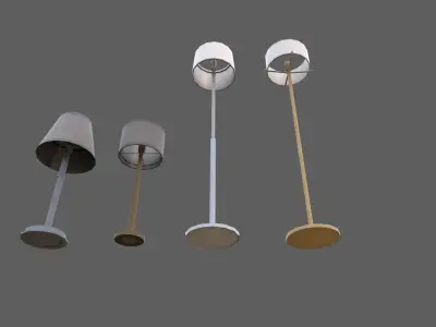 Lamps Low-poly 3D model
