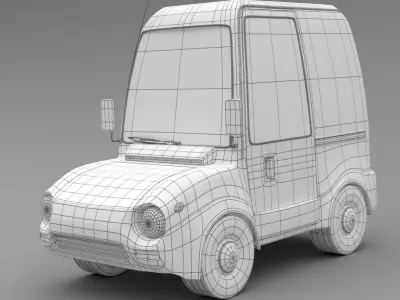 Toon Van 3D model