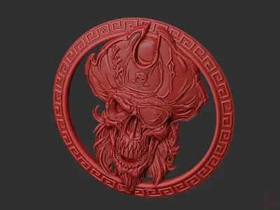 pirate skull 3D print model