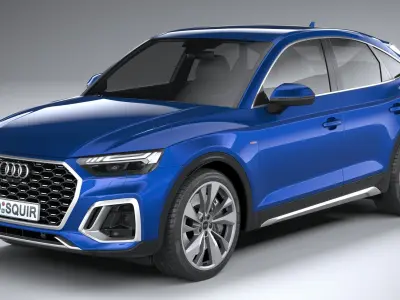 Audi Q5 Sportback S-line 2021 3D model