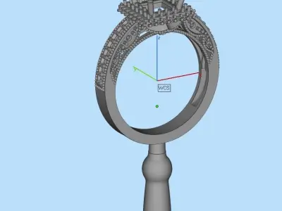 gold ring code 30 3D print model