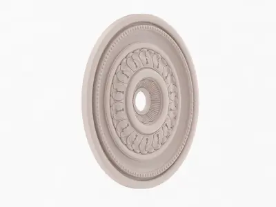 Classic Ceiling Medallion 24 3D model
