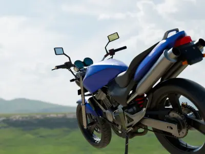 Honda Hornet 3D Model  Realistic Motorcycle Model Low-poly 3D model