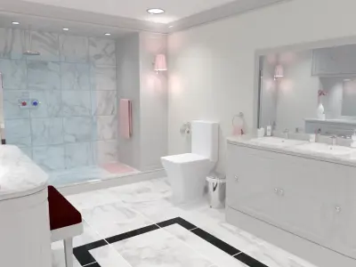 Luxury Bathroom 3D model