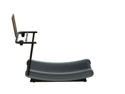 Curve Treadmill Low-poly 3D model
