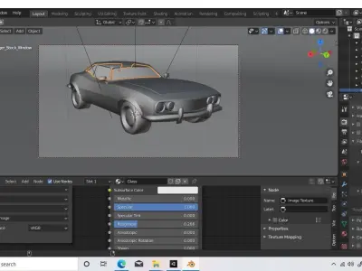 Low poly Car 3D model Game Ready Free low-poly 3D model