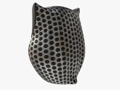 Metal Owl Figurine 3D model