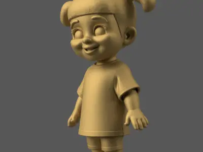 Boo Model from Monsters Inc - Fun Desk Decor 3D STL  3D print model