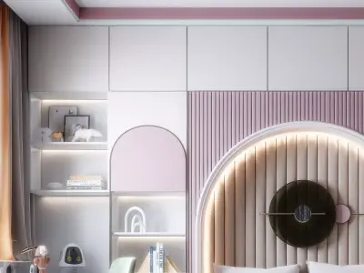 kids bedroom 3D model purchase