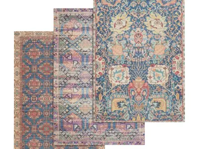 Rug Set 444 3D model
