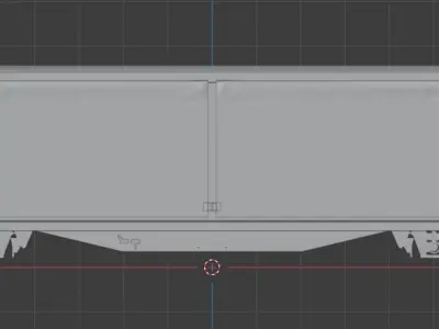 H0 1-87 scale Hbbins-tt 309 freight car 3D print model