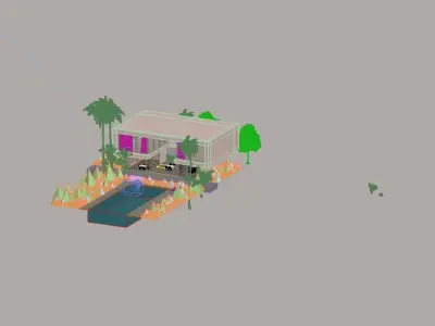 Villa Pool 3D model