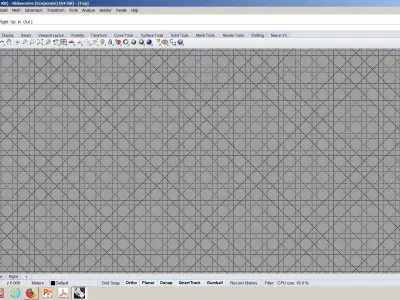 Canework for furniture  Mesh Cane webbing Free 3D model