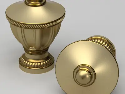 Carved Finial 3D model