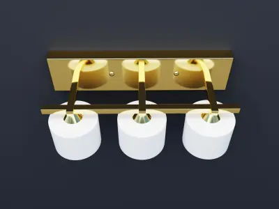 Wall lamp Low-poly 3D model