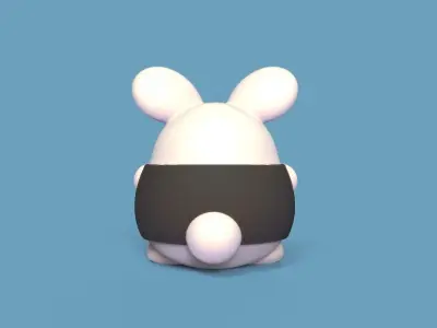 Wedding Topper Bunny 3D print model