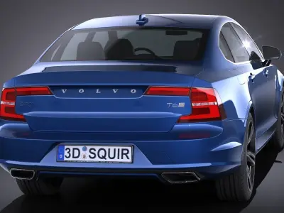 Volvo S90 R-Design 2017 3D model