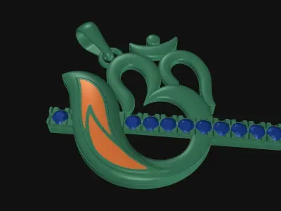 Om Murli Pendant - 210925 3D print model