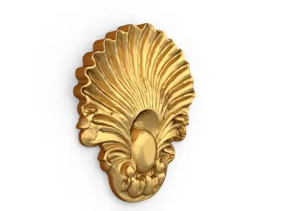 Classic carved decor ornament 476 3D print model