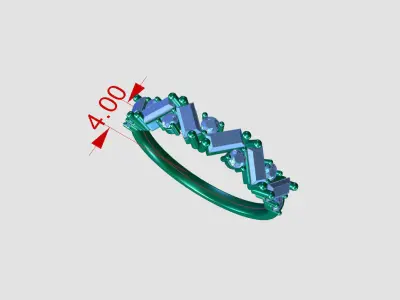 WEDDING RING MY061 3D print model