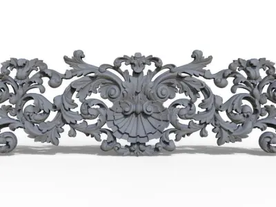 Furniture wood carving file stl for 3D print model TE55 3D print model