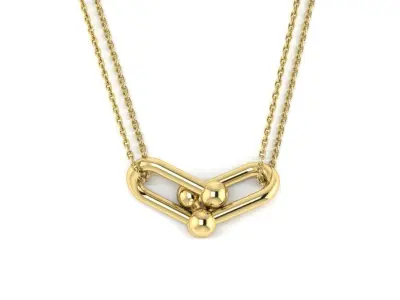 Double Link Pendant 3D print model