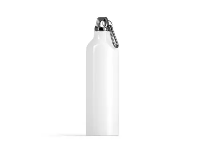 Aluminum Sport Bottle - metal water botle with carabiner Low-poly 3D model