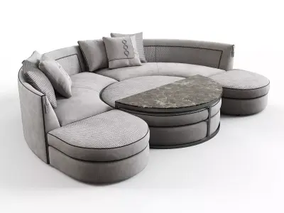 Borromeo Modular Sofa 3D model