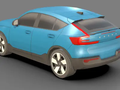 Low-poly Volvo 3D Models Low-poly 3D model