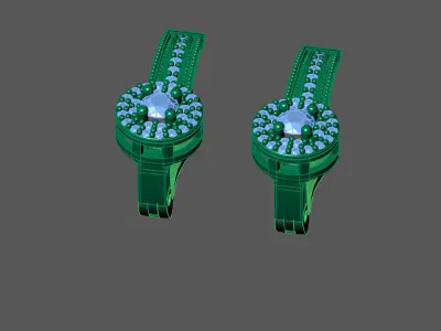 Women Earrings 3DM STL Womens Earring Renders 3D print models   3D print model 15