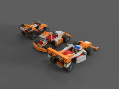 Lego Sport Cars 3D model