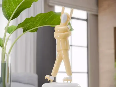 Lladro EMBRACED figure Low-poly 3D model