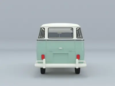 3D Model of a VW Samba T1 3D model