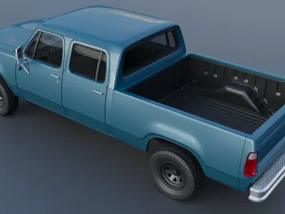 Dodge W200 Crew Cab 1979 3D print model