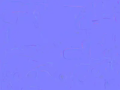 Snowy Pastel Vintage Car 3D Model - Cute Winter Vehicle Low-poly 3D model