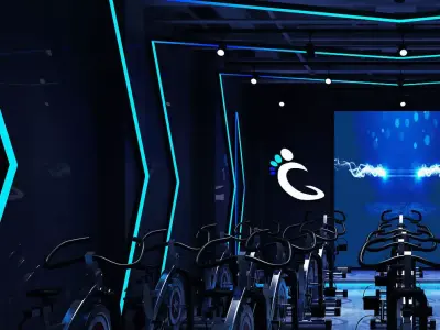Spinning Bike room  3D model