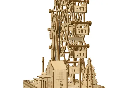 Cuteefun 3D Wooden Puzzle 3D model